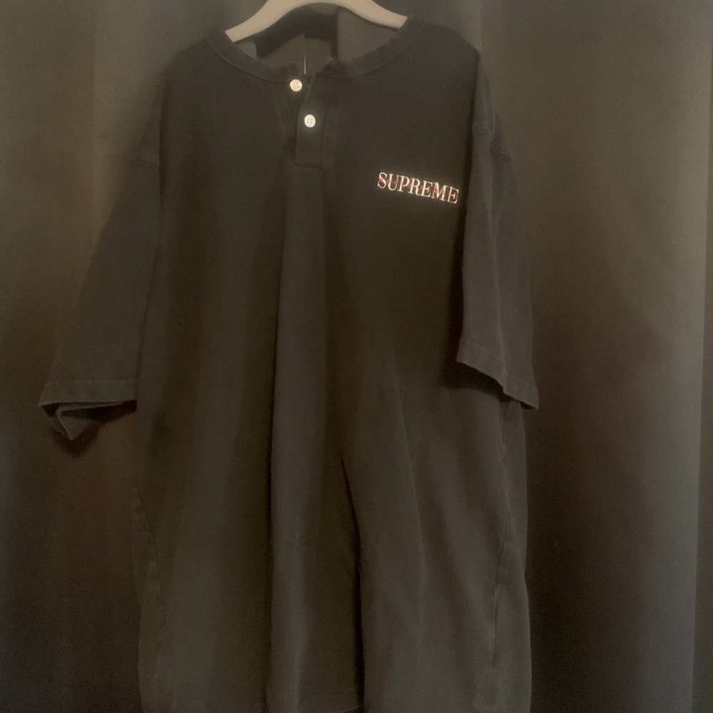 Black Supreme Quarter Button Up